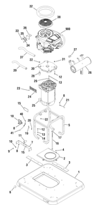 Main Unit Group Diagram and Parts List for 040324-00  Briggs and Stratton Generator